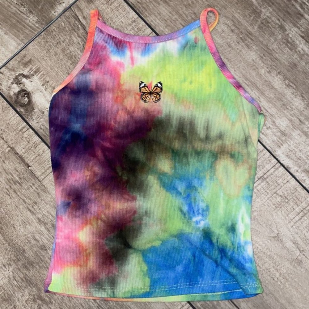 tie dye butterfly top